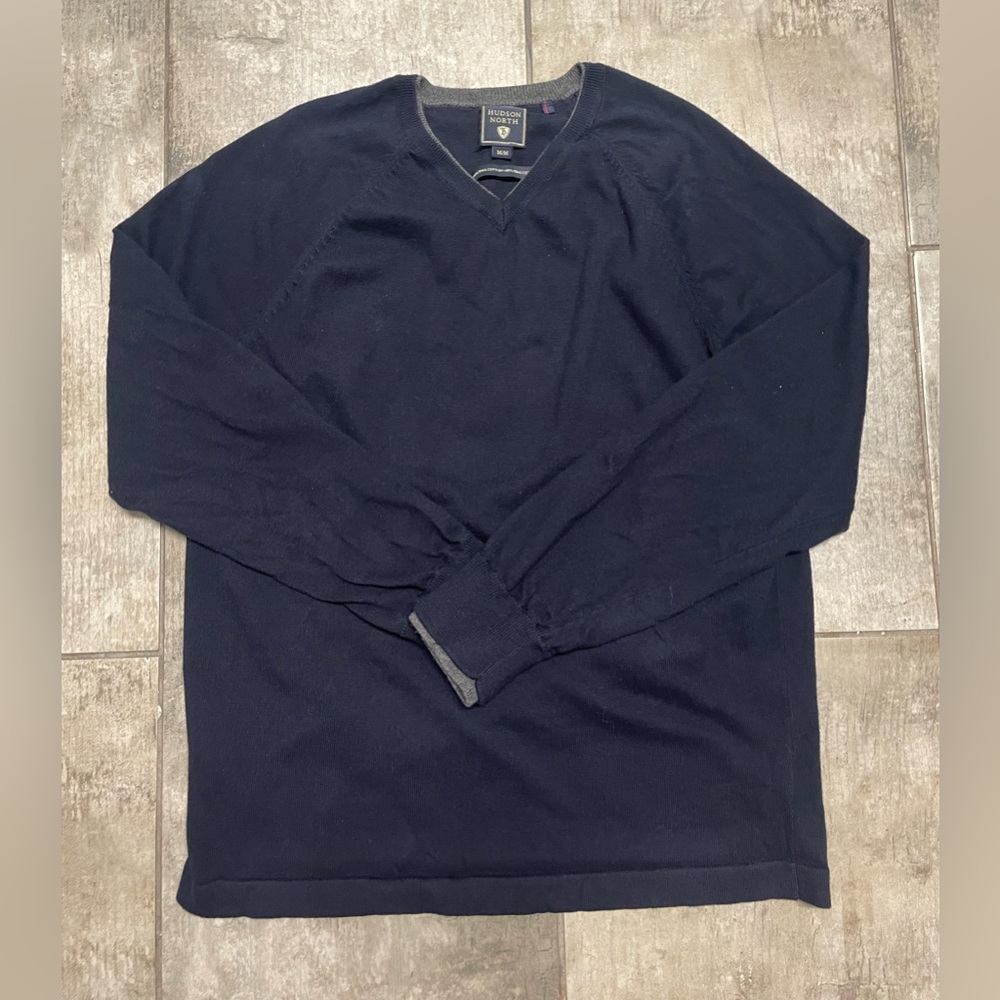 Hudson North Navy Cotton Sweater